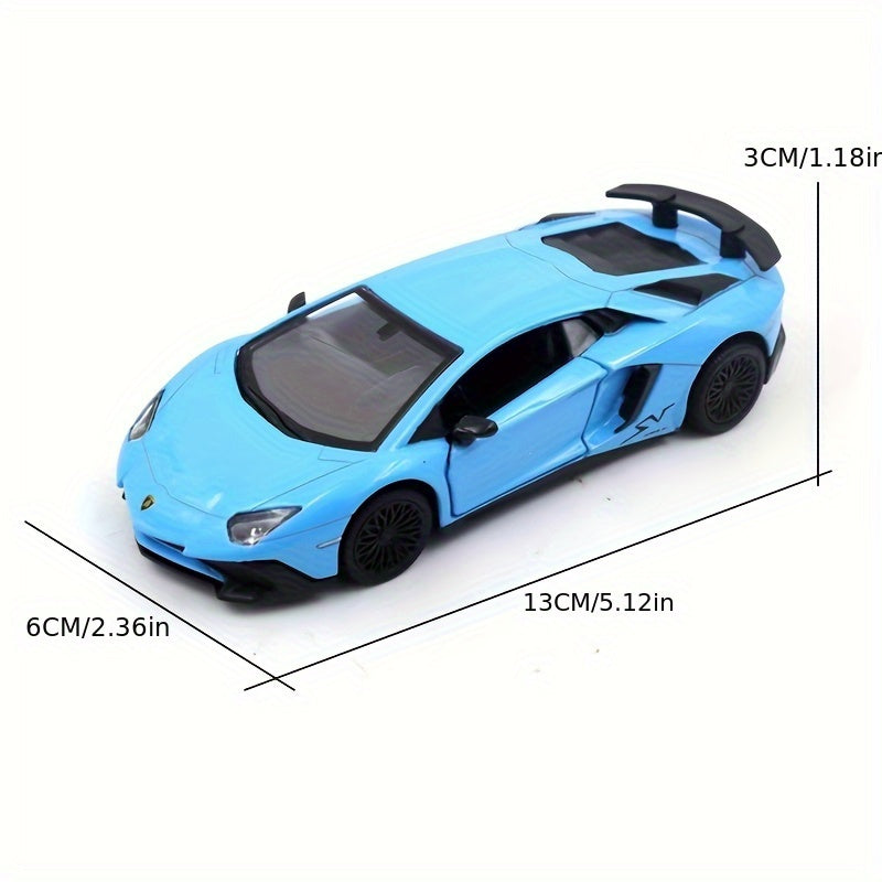 RMZ 1:36 Alloy Lamborghini SVJ – Pull-Back Sports Car Toy for Boys
