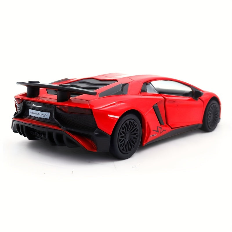 RMZ 1:36 Alloy Lamborghini SVJ – Pull-Back Sports Car Toy for Boys