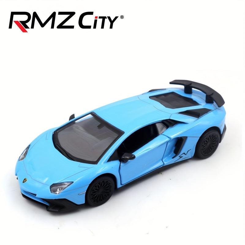 RMZ 1:36 Alloy Lamborghini SVJ – Pull-Back Sports Car Toy for Boys