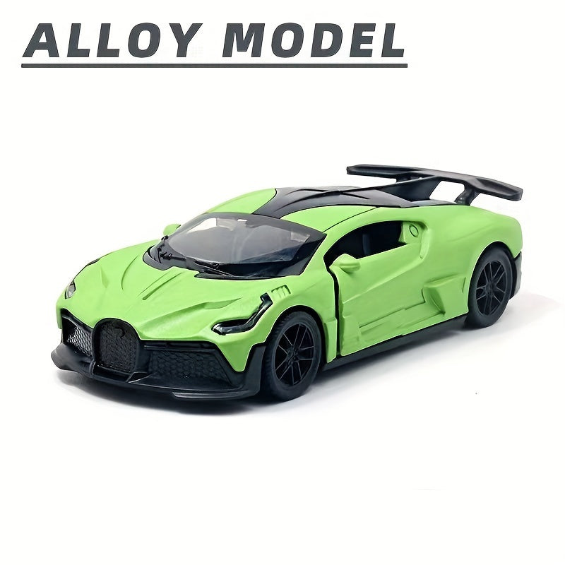 1:36 Alloy Three-Door Sports Car Model – Pull Back Racing Toy for Halloween
