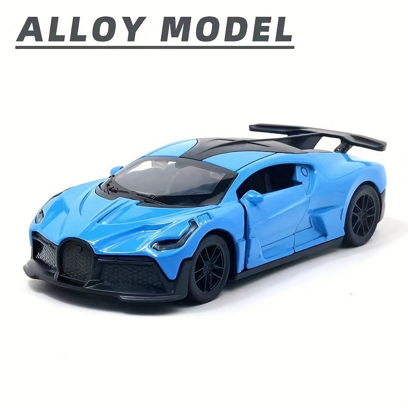 1:36 Alloy Three-Door Sports Car Model – Pull Back Racing Toy for Halloween