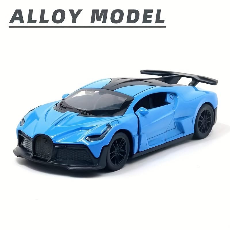 1:36 Alloy Three-Door Sports Car Model – Pull Back Racing Toy for Halloween & Collectors