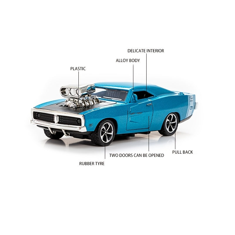 1:32 Alloy Sports Car Model – Openable Die-Cast Toy Car for Kids