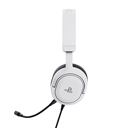Trust GXT 498W Forta - Official PS5 Headset, Detachable Mic, White