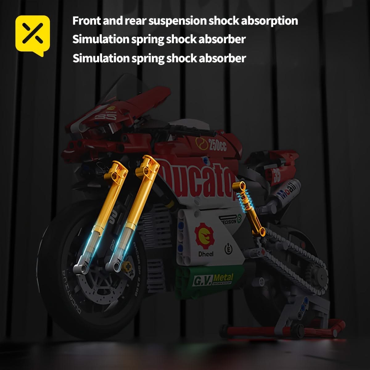 Supercar STEM Building Kit – 1:10 Scale Red Racing Car Model