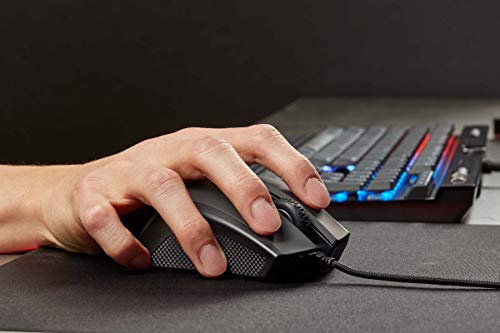 CORSAIR Ironclaw RGB Gaming Mouse, 18K DPI, 7 Buttons, Black
