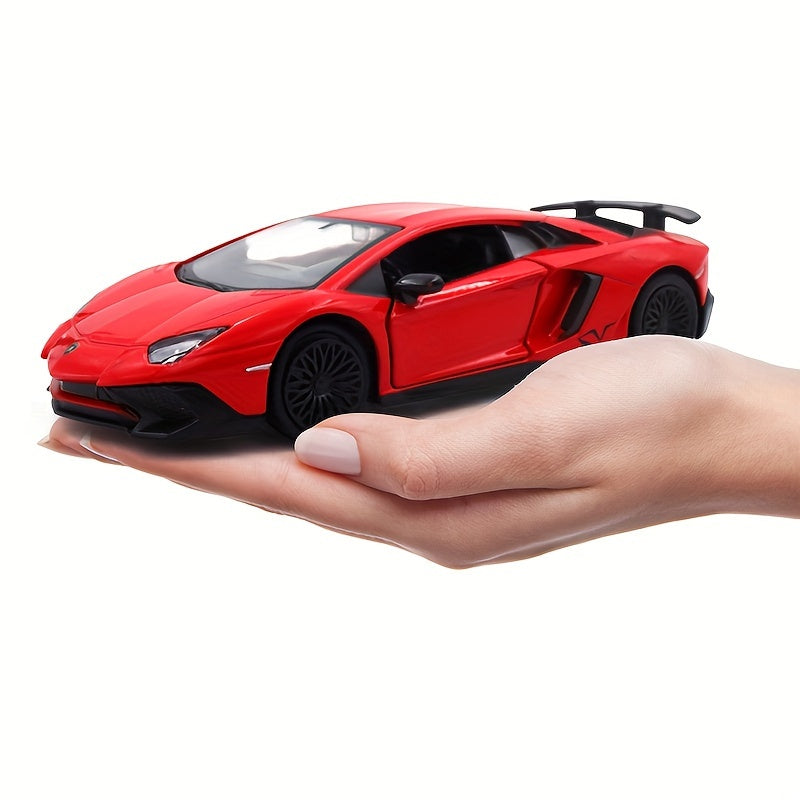 RMZ 1:36 Alloy Lamborghini SVJ – Pull-Back Sports Car Toy for Boys