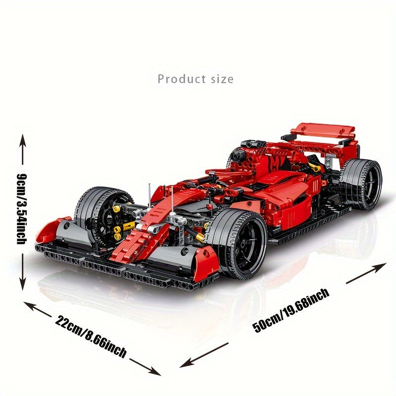 1200Pcs Formula Car Model Building Blocks Set - Racing Supercar Toy