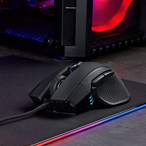 CORSAIR Ironclaw RGB Gaming Mouse, 18K DPI, 7 Buttons, Black