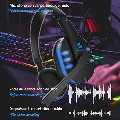 iWotto Gaming Headset - Noise Cancelling, Comfortable, Sound Control
