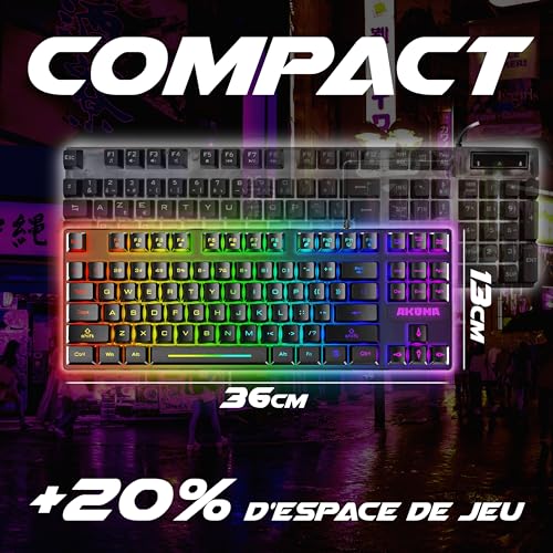 G-Lab Keyz Carbon Ex Mechanical Keyboard - RGB, Anti-Ghosting, Multi-Device