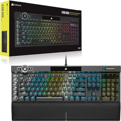 Corsair K100 RGB Clavier Gaming - Switch OPX, AZERTY, Touches PBT, Stream Deck