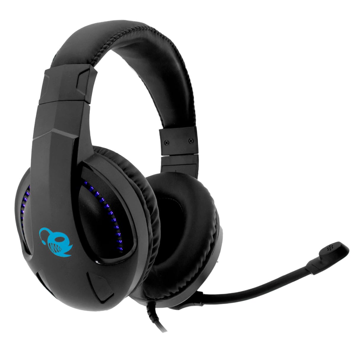 DeepGaming Headset w/LED - Flexible Mic, Works w/PS5/Xbox/PC