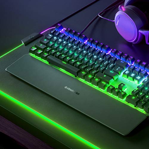 SteelSeries Apex 7 Clavier Méca AZERTY, Écran OLED, Switchs Rouges