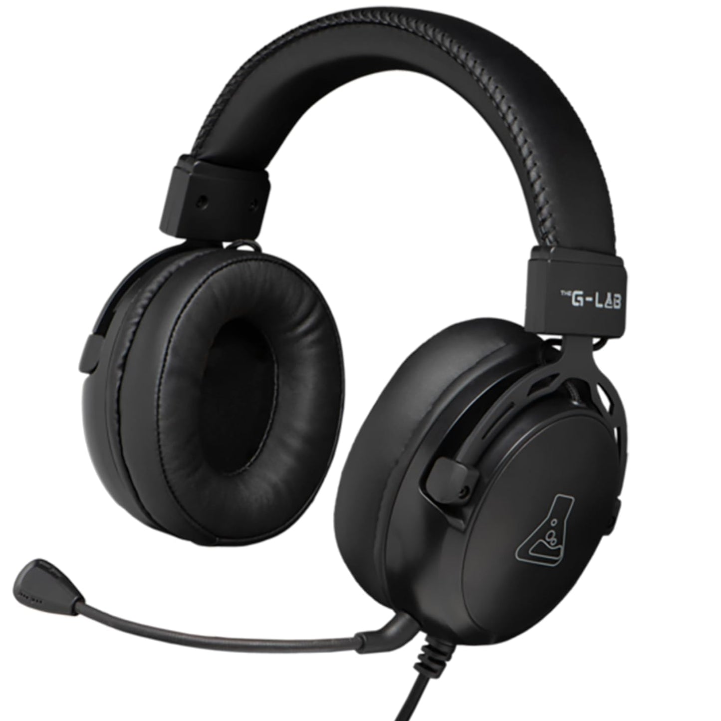 G-Lab Korp Titanium - Wired Gaming Headset, 3.5mm, Detachable Mic