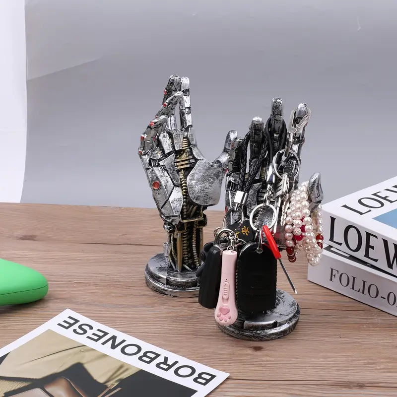 Cyberpunk 3D Printed Game Controller Stand ā Sci-Fi Desktop Organizer