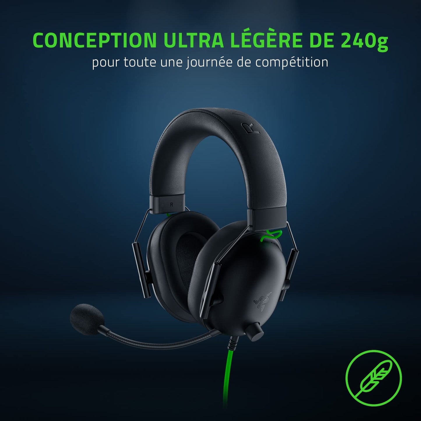 Razer BlackShark V2 X - Wired Gaming Headset, 7.1 Surround