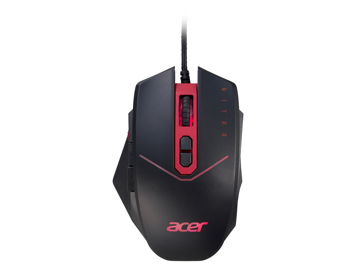 Acer Nitro Gaming Mouse, 4200 DPI, 8 Buttons, LED, 20g, USB, Black/Red