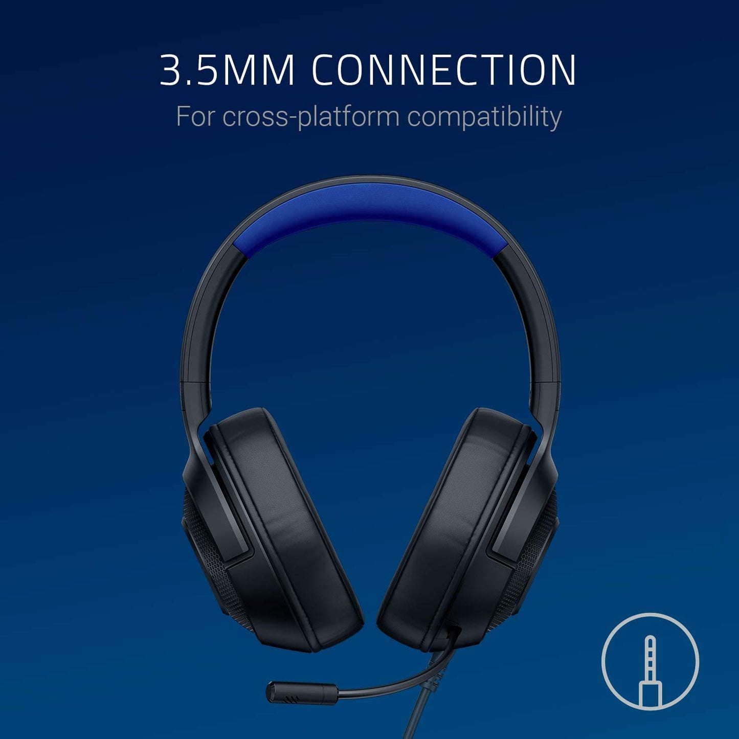 Razer Kraken X - Wired Headset for Consoles, Ultralight 250g