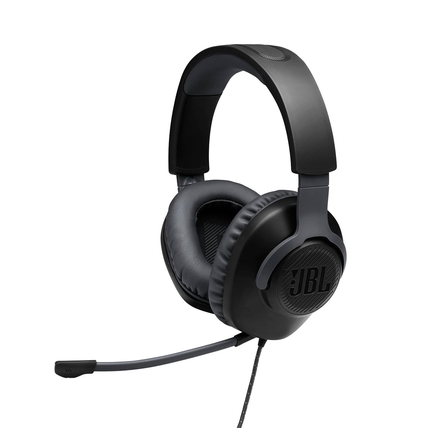 JBL Quantum 100 - Wired Gaming Headset, Detachable Mic, Lightweight