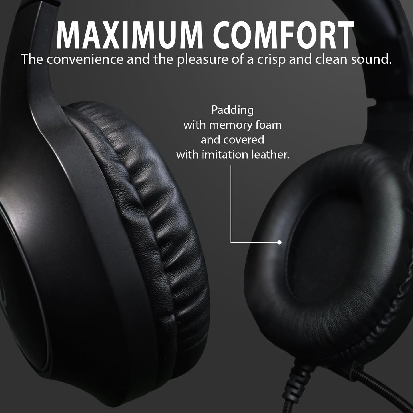 SPYCO Impulse HE-121 - Gaming Headset 50mm, Omnidirectional Mic