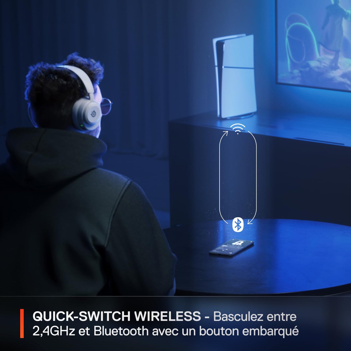 SteelSeries Arctis Nova 5P - Wireless Gaming Headset, 60h, 2.4GHz/BT