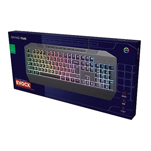 Trust GXT 836 RGB Gaming Keyboard, AZERTY, USB, LED, PC