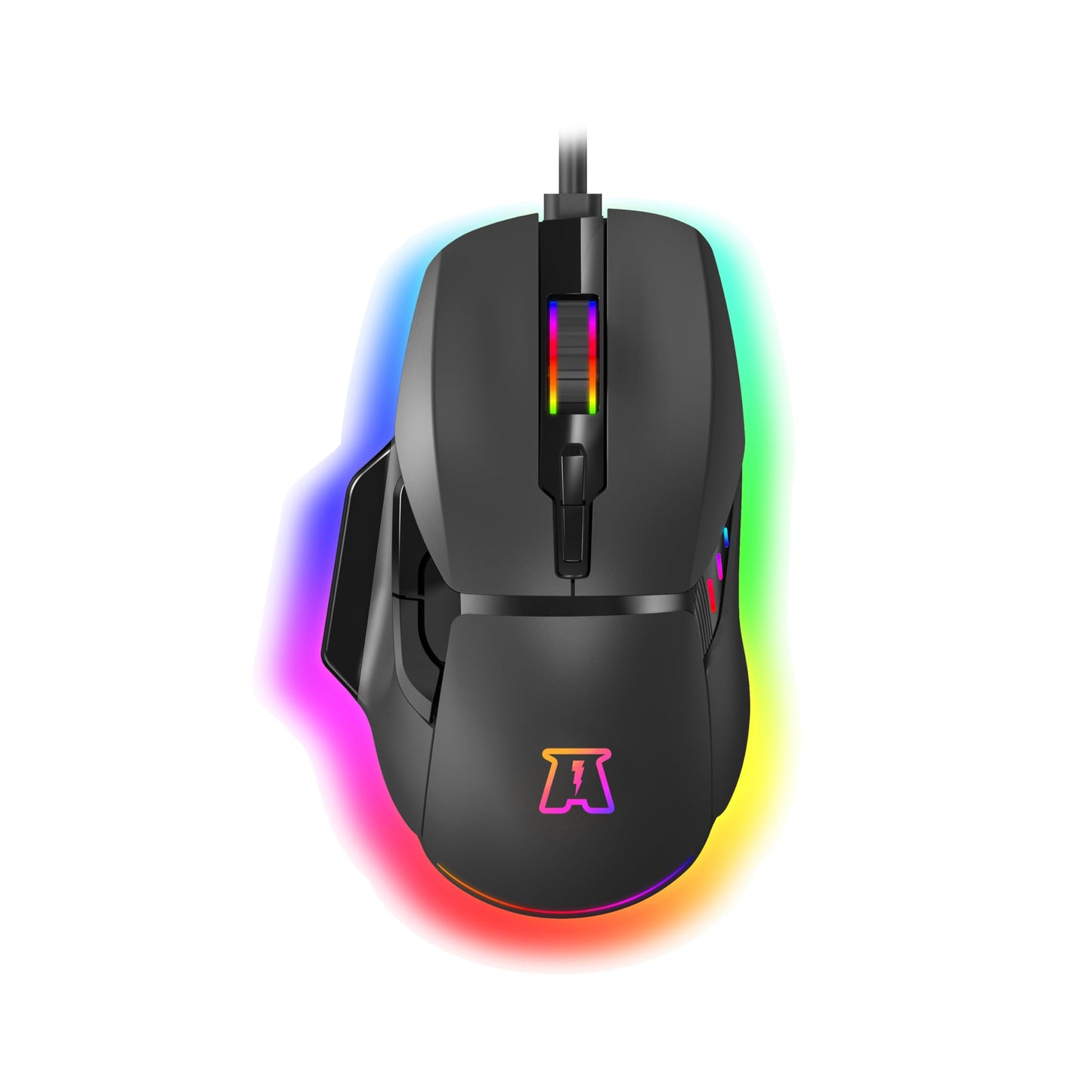 AKUMA Otaku M05 Gaming Mouse, 12800 DPI, 7 Buttons, RGB, Black