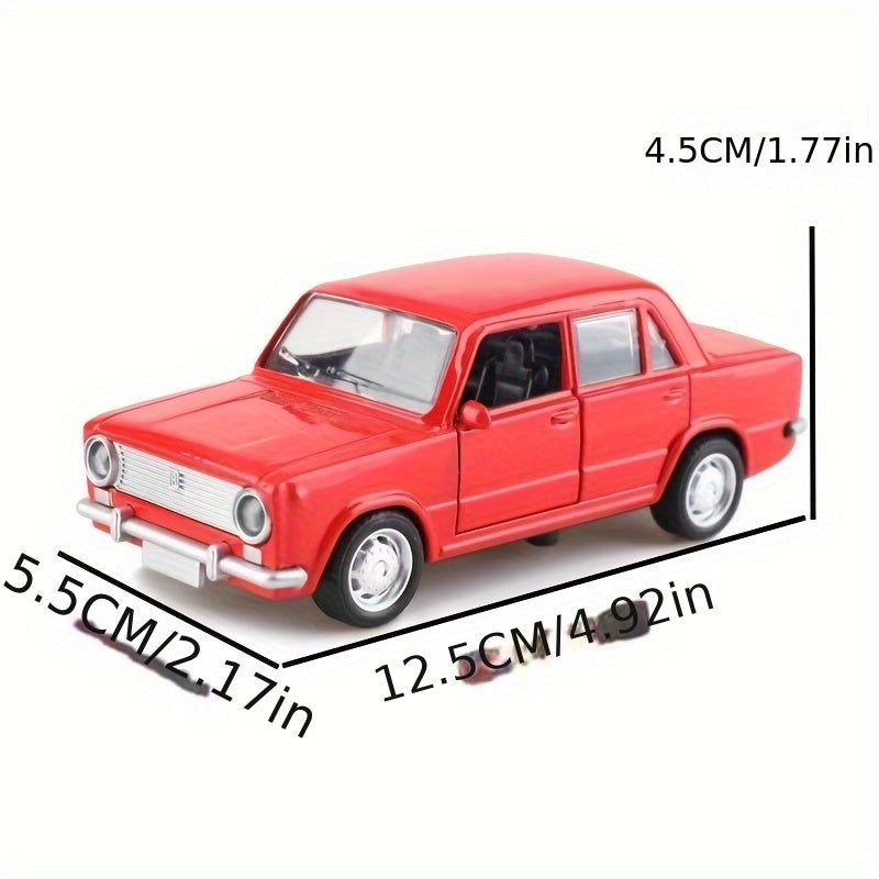 1:36 Yellow Alloy Die-Cast Car Model – Double Doors, Display Toy