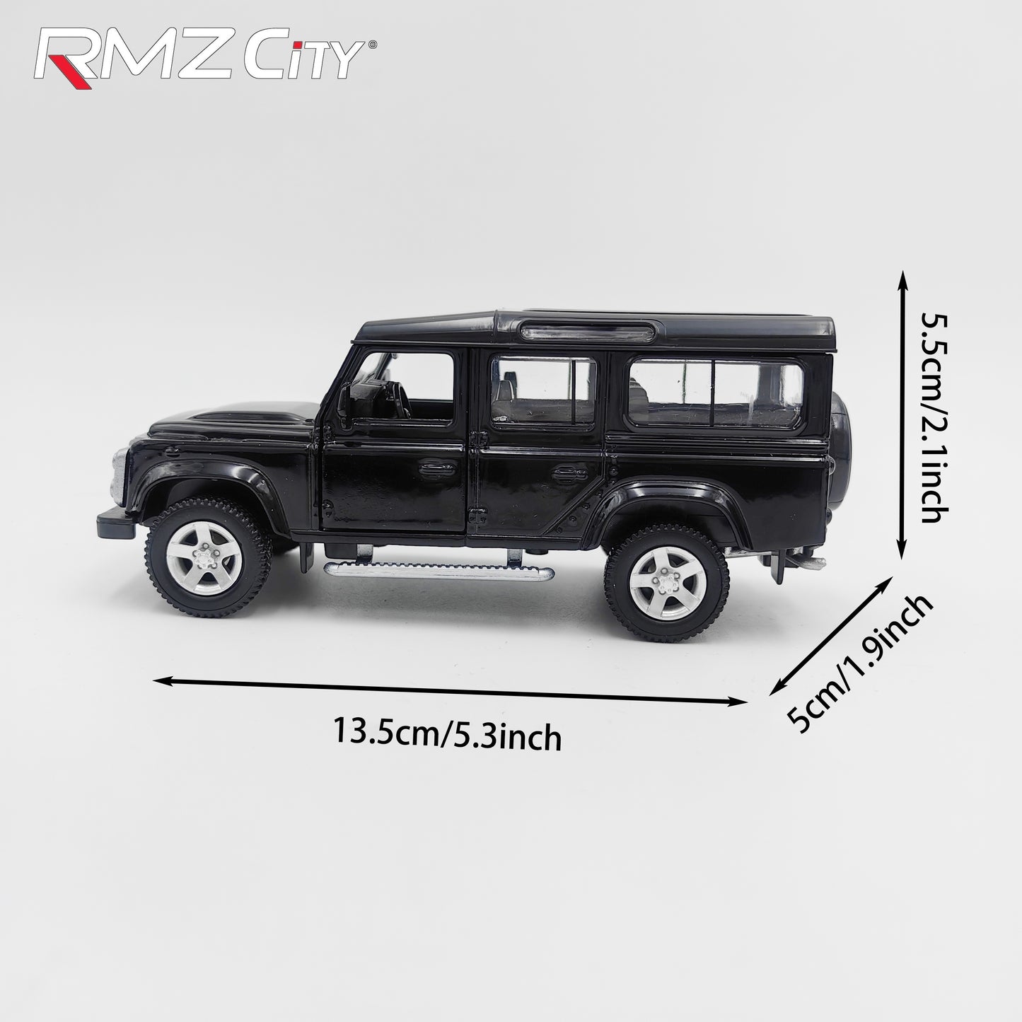 RMZ City Land Rover Defender Alloy Car Model – Openable Doors, Metal Toy