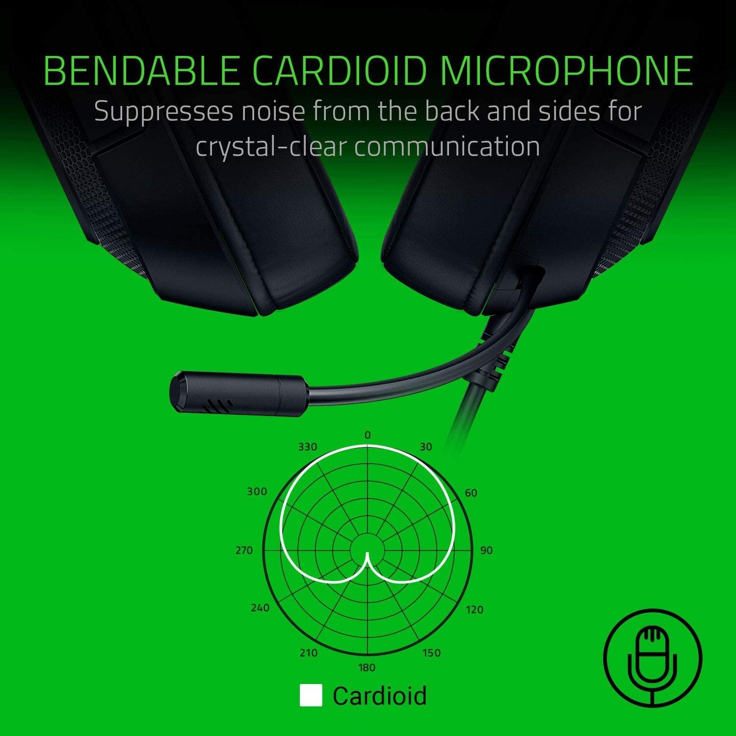 Razer Kraken X Lite - PC/Console Headset w/Cardioid Mic, 3.5mm