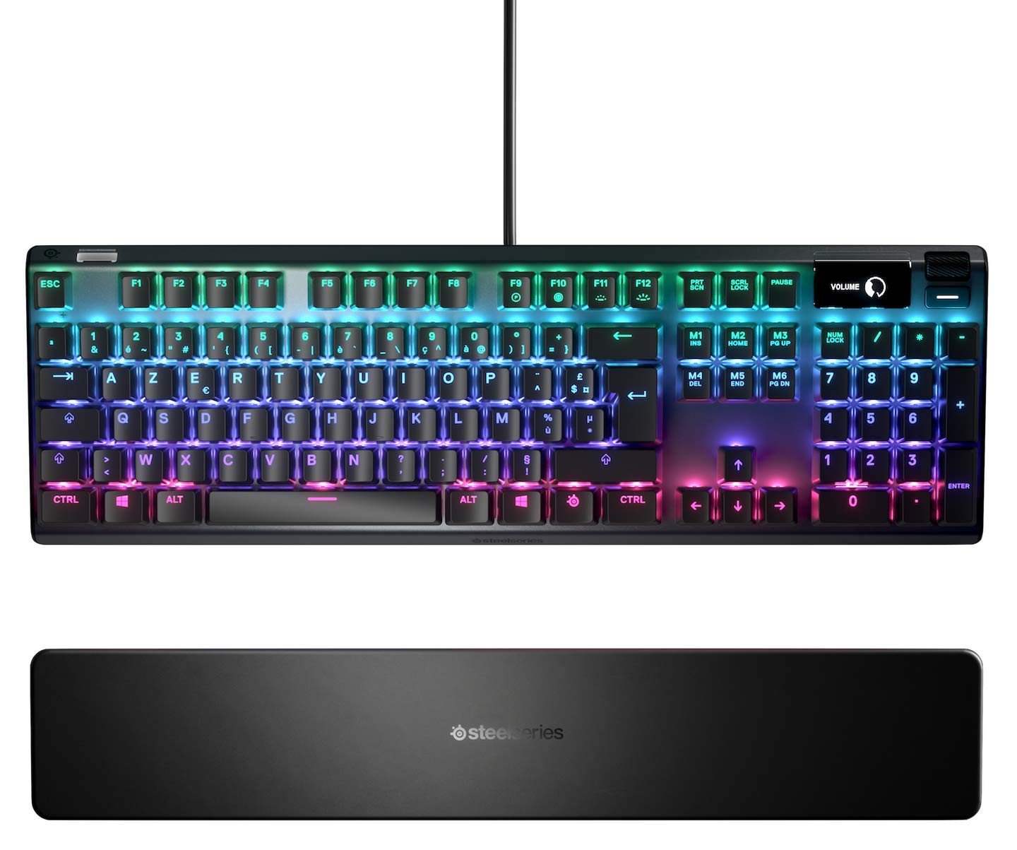 SteelSeries Apex 7 Clavier Méca AZERTY, Écran OLED, Switchs Rouges