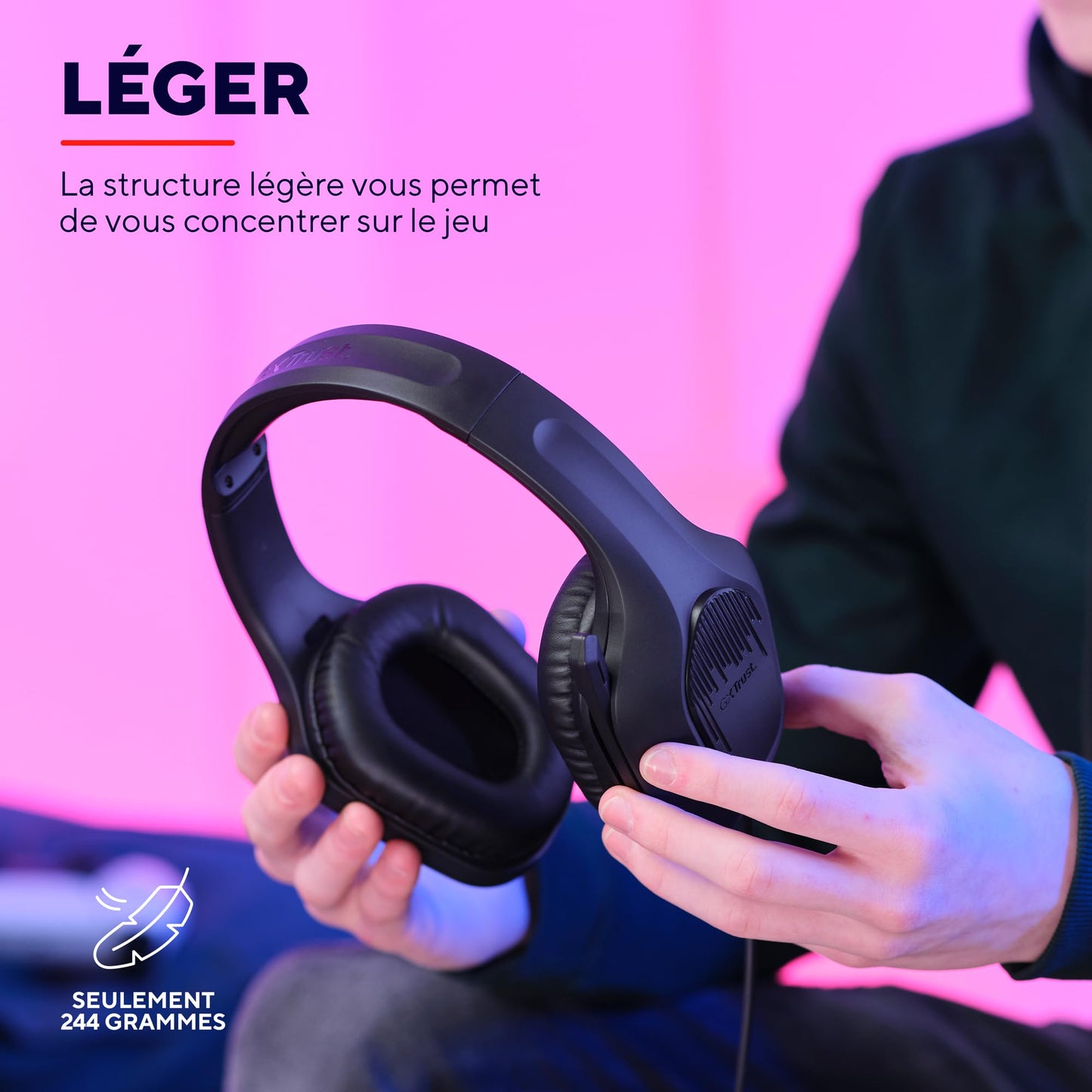 Trust GXT 415 - Multiplatform Headset, Over-Ear, Lightweight