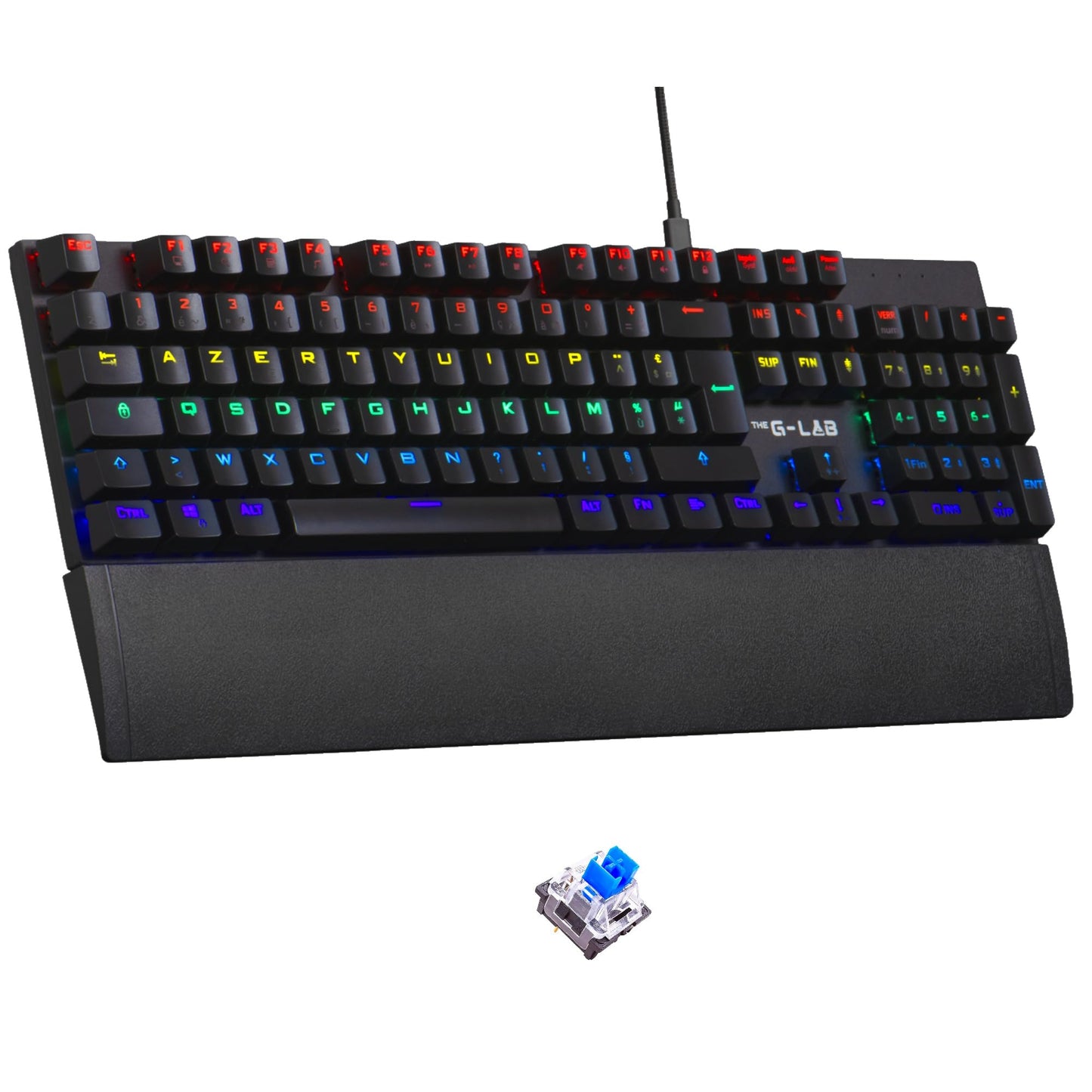 G-Lab Keyz Carbon Ex Mechanical Keyboard - Compact, High-Performance Gaming Keyboard