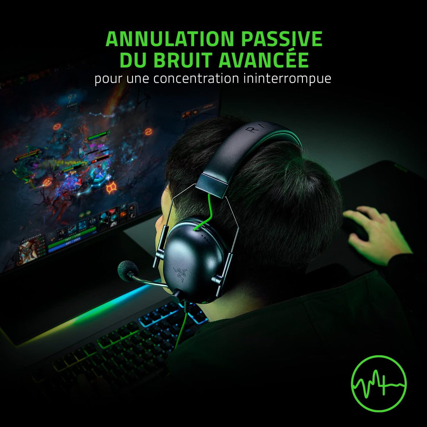 Razer BlackShark V2 X - Wired Gaming Headset, 7.1 Surround