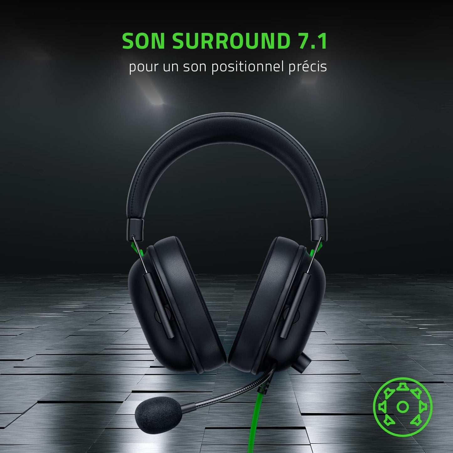 Razer BlackShark V2 X - Wired Gaming Headset, 7.1 Surround
