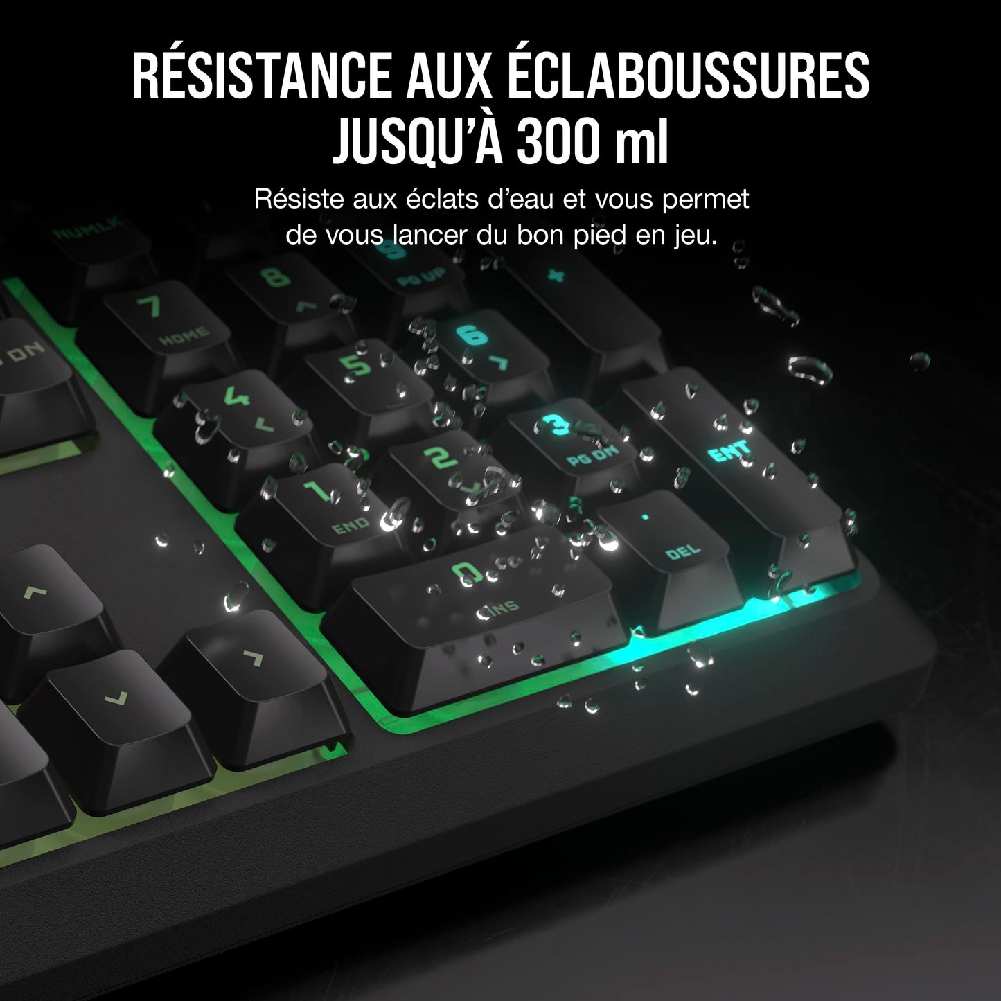 Corsair K55 Core Clavier Gaming AZERTY, RGB 10 Zones, Compatible iCUE