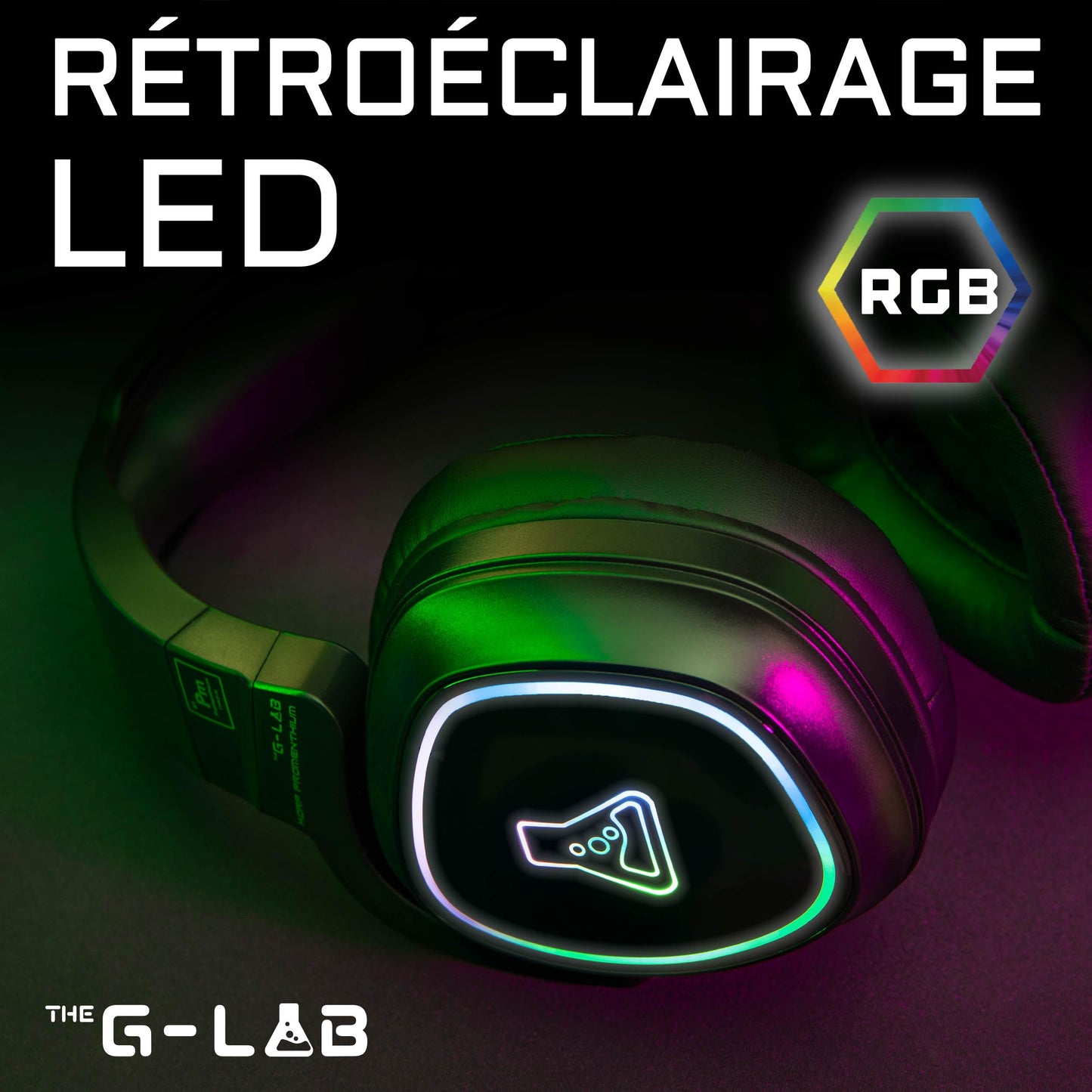 G-LAB Korp Promenthium - Wireless Gaming Headset for PS5/PC, RGB