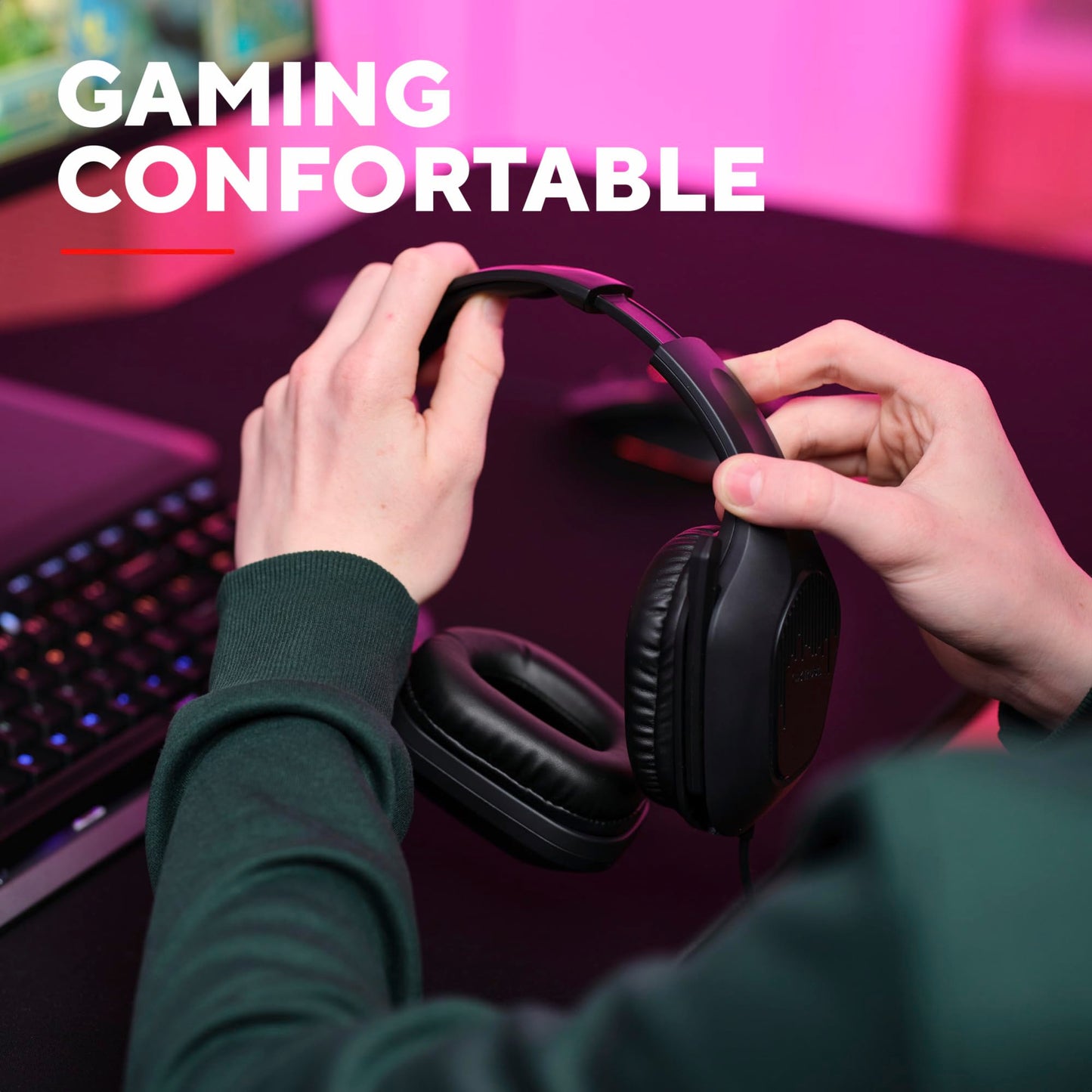 Trust GXT 418 Rayne - Gaming Headset, 50mm, 3.5mm, 2m Cable
