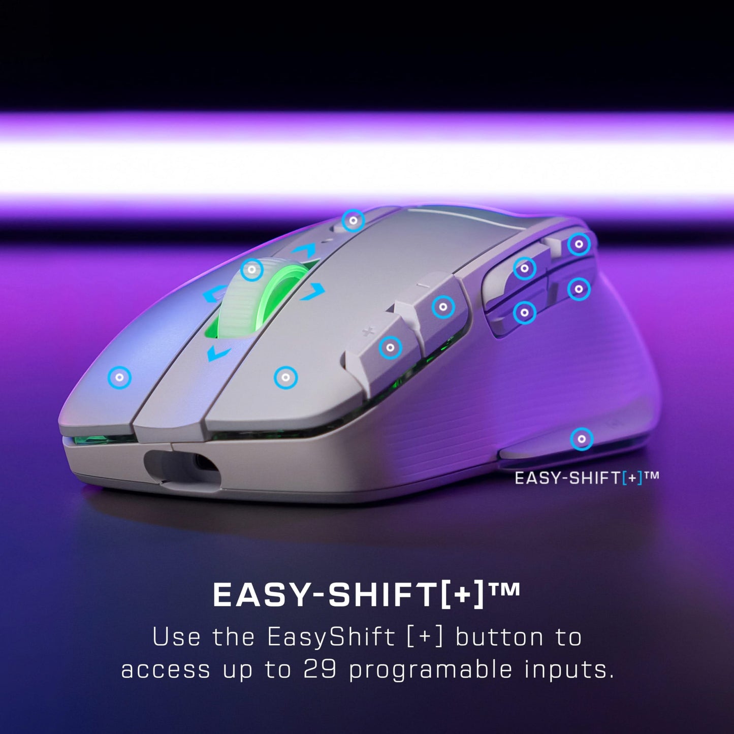 Turtle Beach Kone XP Air Wireless RGB Gaming Mouse, 19K DPI, 100h, White