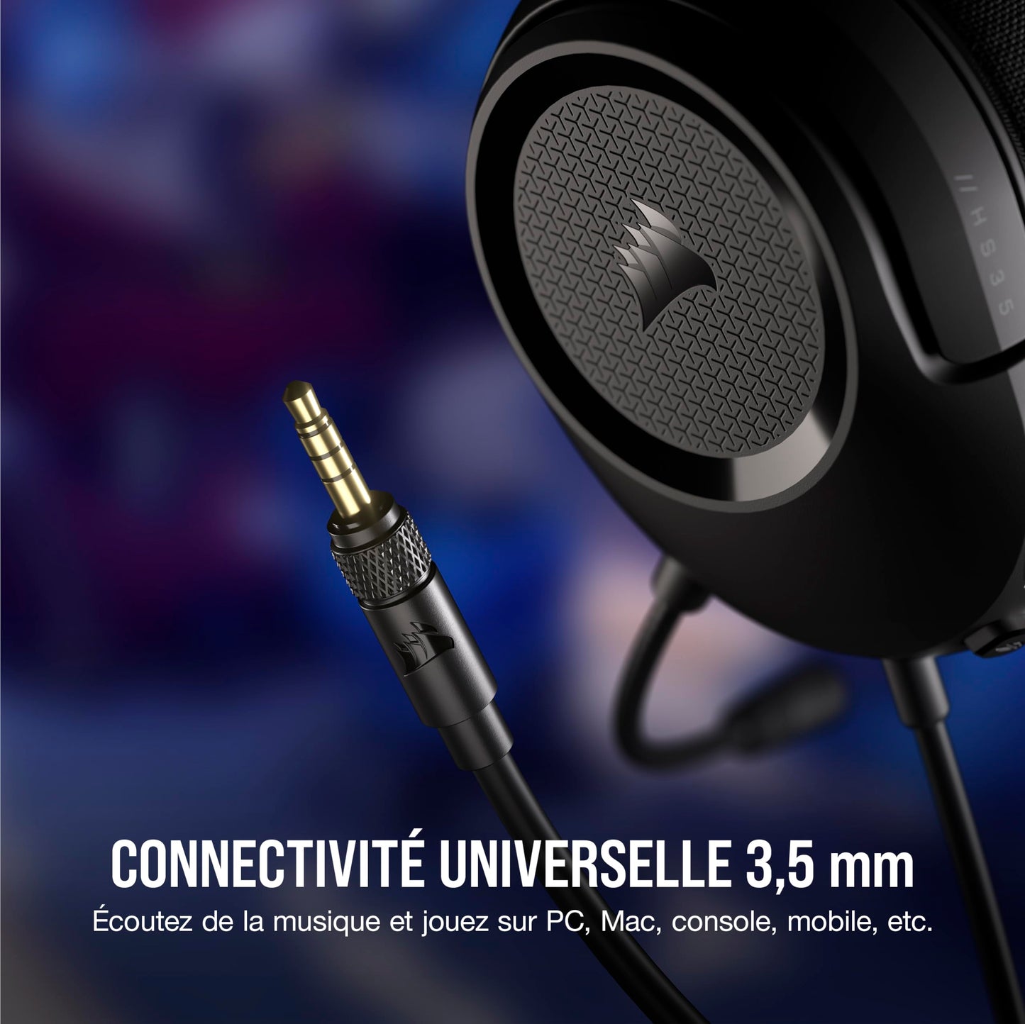 Corsair HS35 v2 - Wired Gaming Headset, Multiplatform, 3.5mm