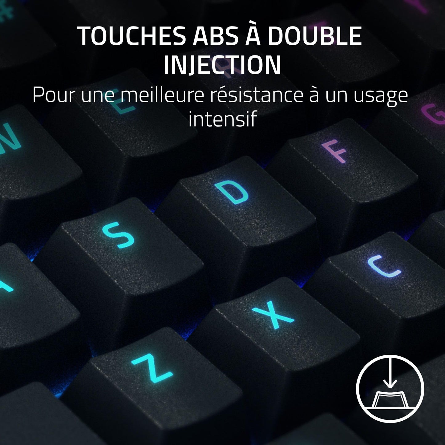 Razer BlackWidow V4 X Clavier Méca AZERTY, RGB Chroma, Switch Verts