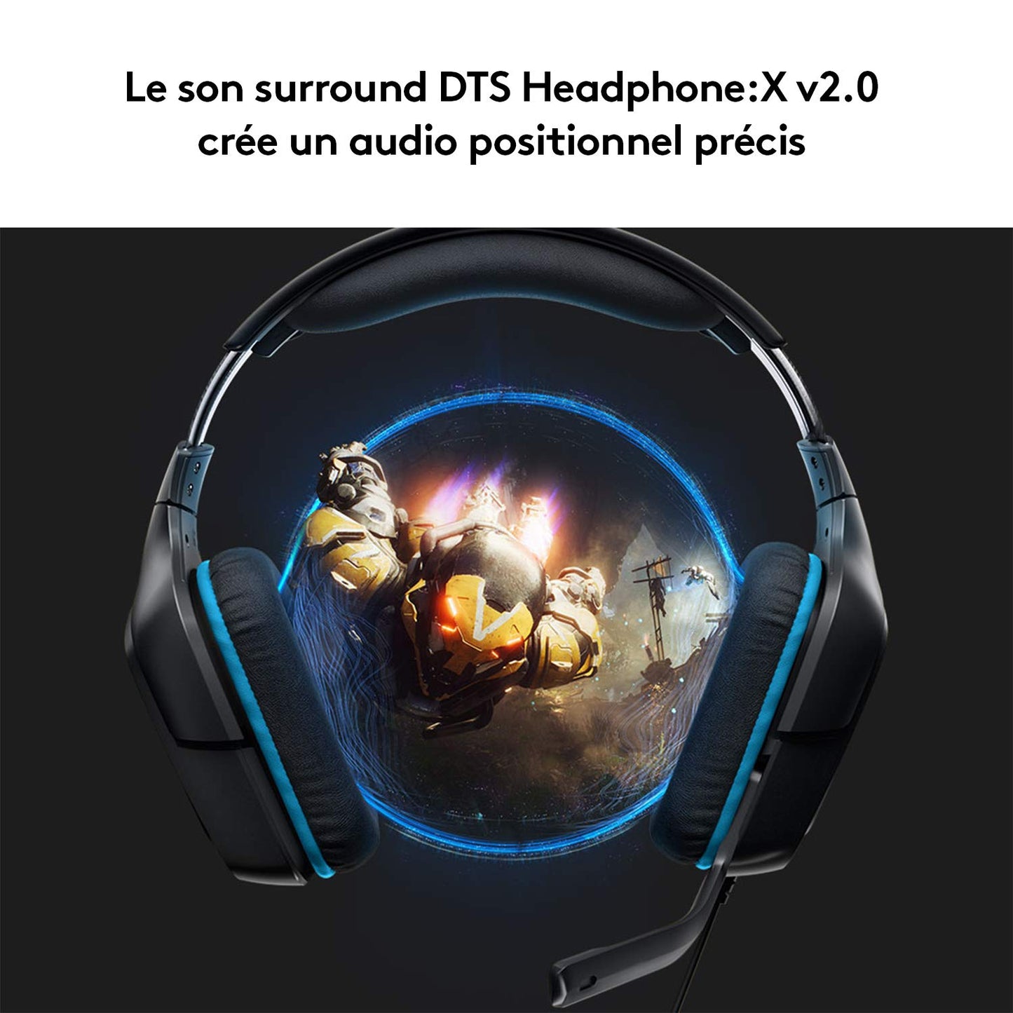 Logitech G432 - Gaming Headset w/50mm Drivers, DTS, USB/3.5mm