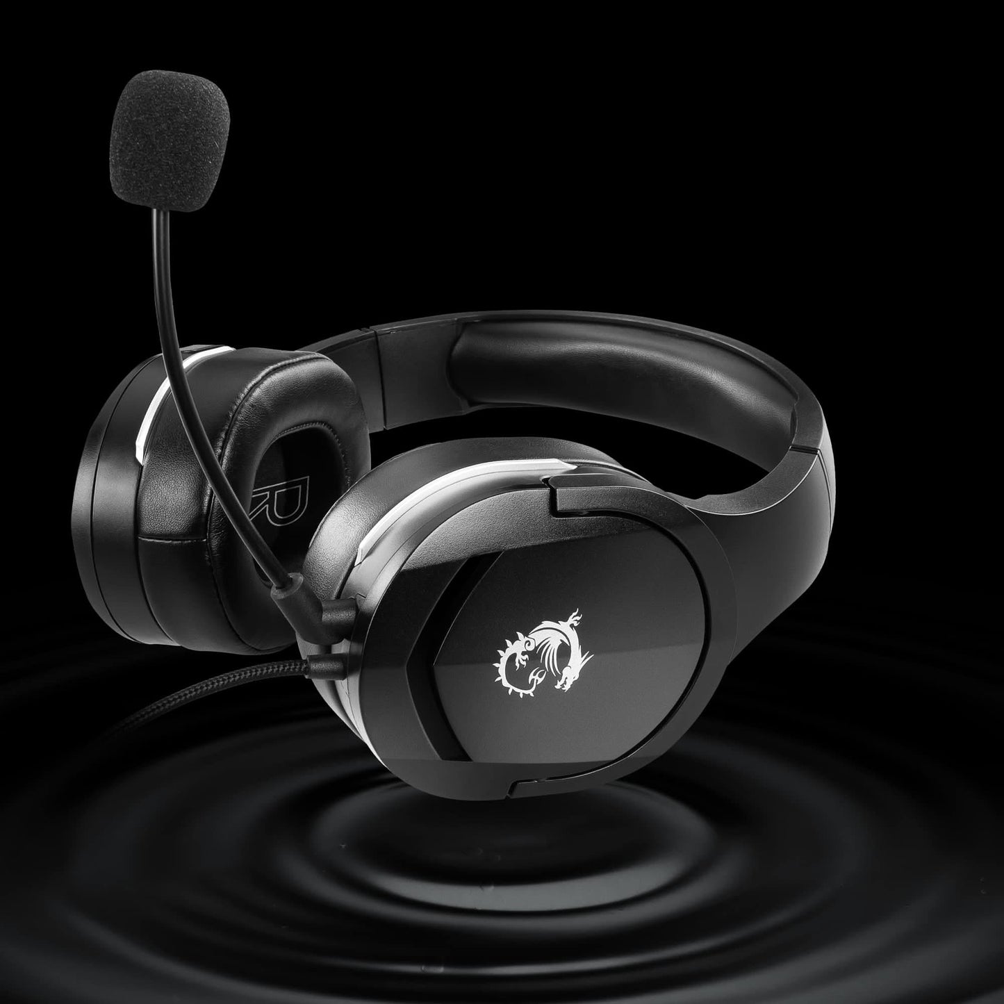 MSI IMMERSE GH20 - Gaming Headset, 40mm Neodymium, Adjustable Mic