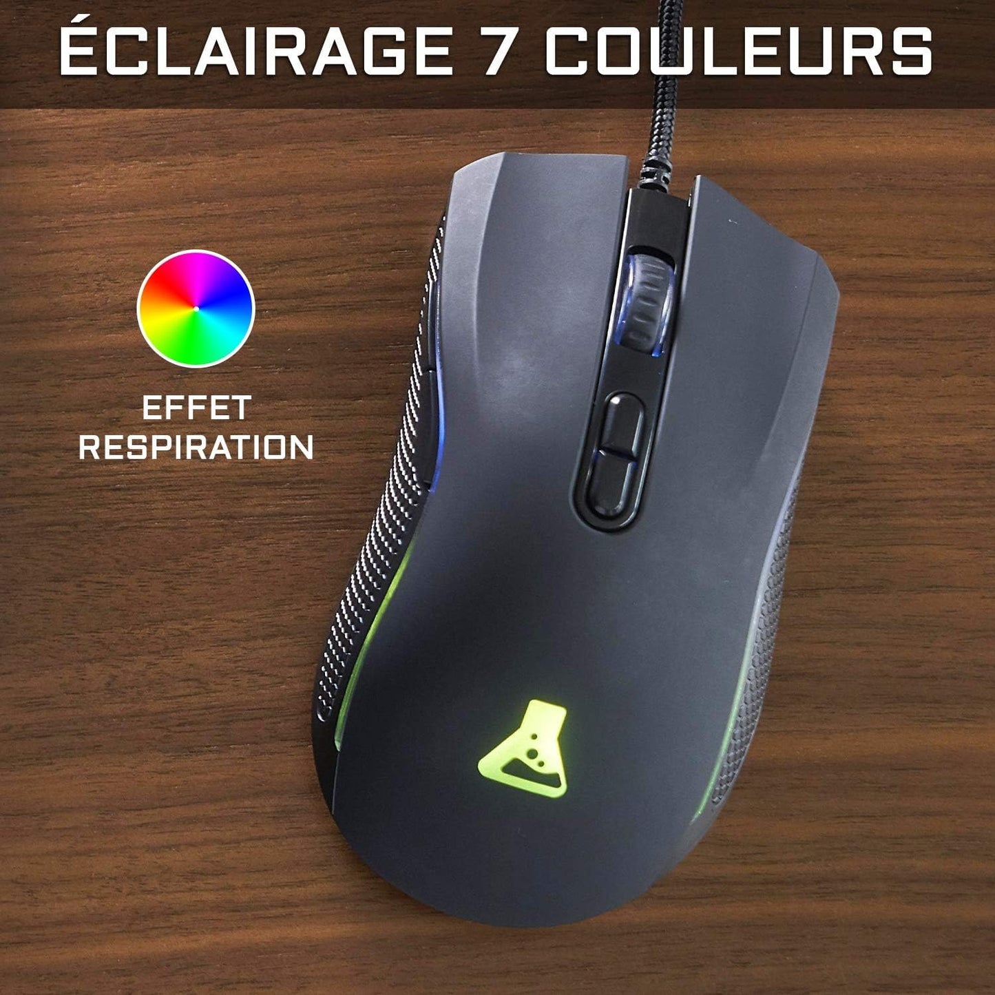 G-LAB Combo Yttrium Pack Gaming AZERTY RGB - Clavier 105T, Souris 2400DPI