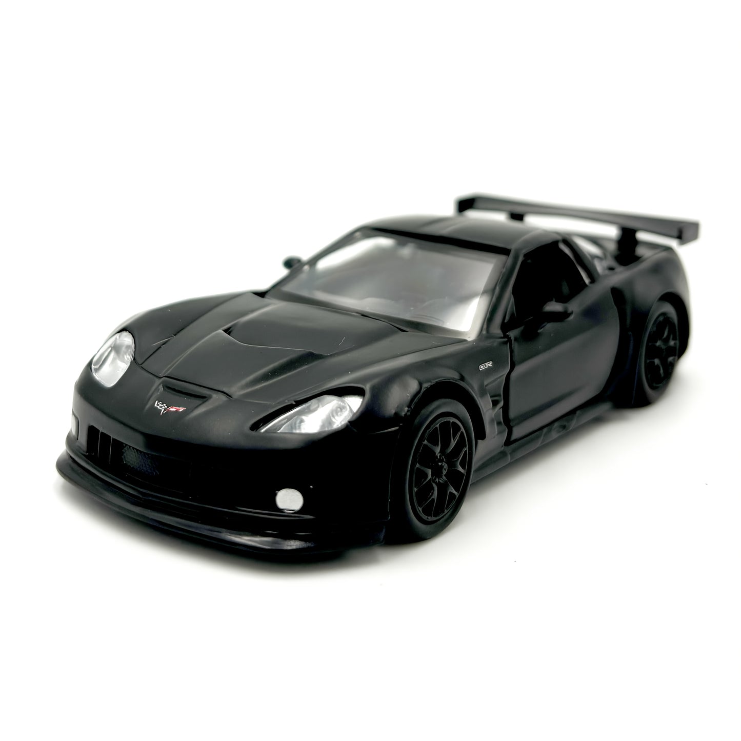 MAKEDA Corvette C6-R Black Pull-Back Alloy Car – Openable Door Toy Gift