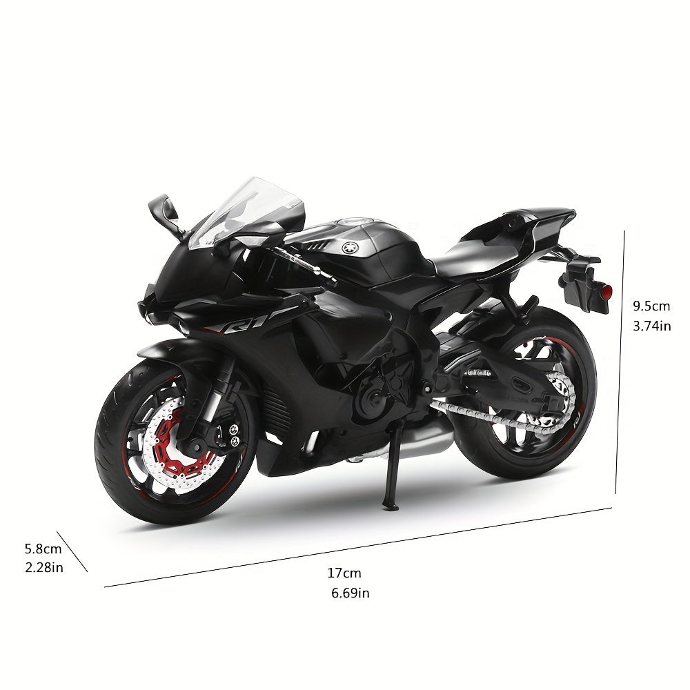 1:12 Scale Alloy Yamaha YZF-R1 Motorcycle Toy for Kids - Pull-Back Model, Gift for Boys