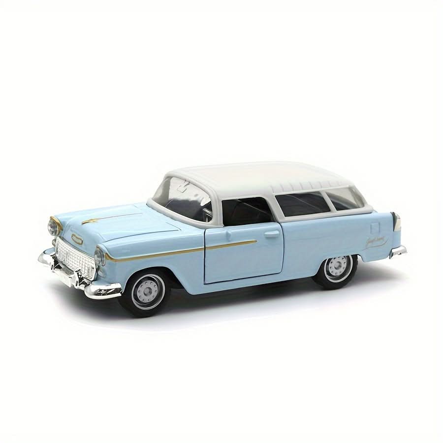 1:36 Alloy Retro Classic Car Model – Pull-Back Toy with Opening Doors