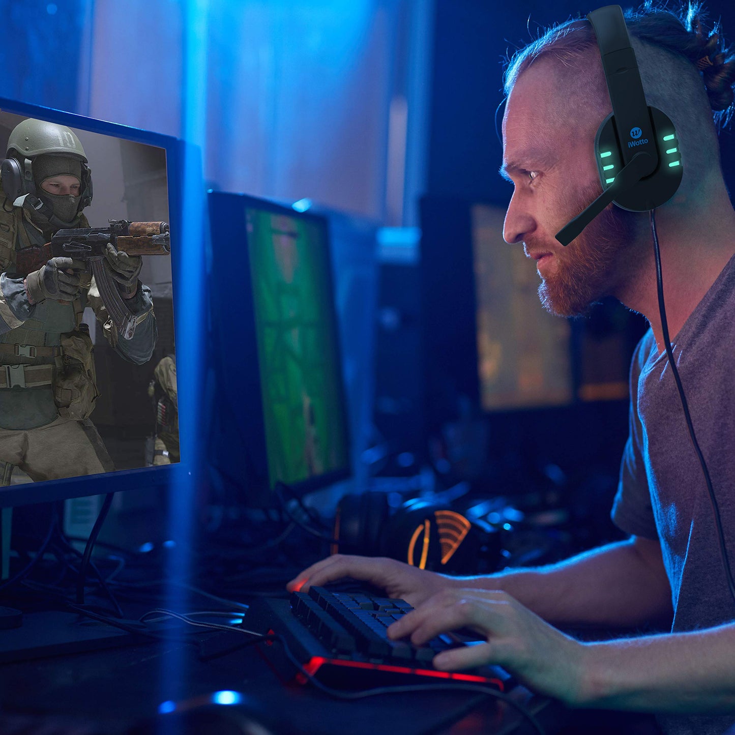 iWotto Gaming Headset - Noise Cancelling, Comfortable, Sound Control