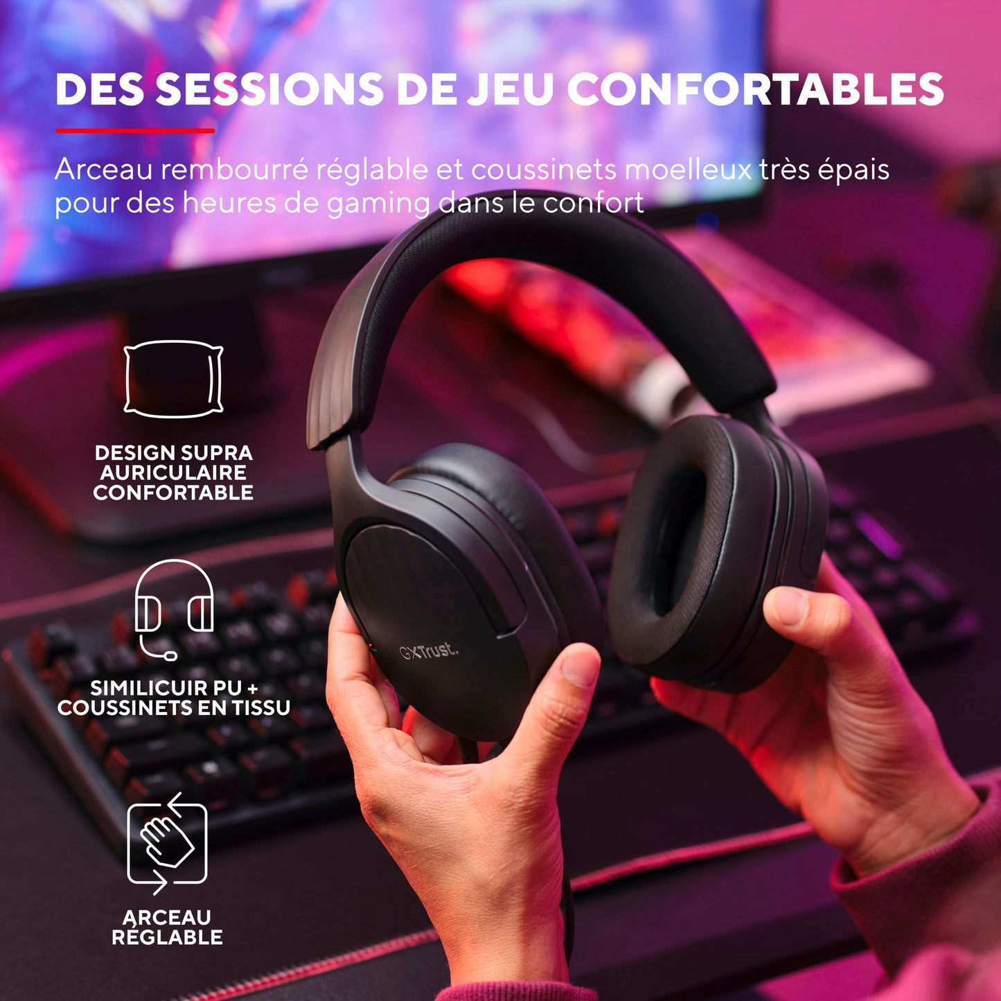 Trust GXT 489 Fayzo - PC/PS5/Xbox Headset, 3.5mm, Eco-Friendly